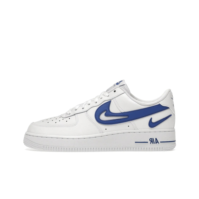 Nike Air Force 1 Low '07 FM Cut Out Swoosh White Game Royal