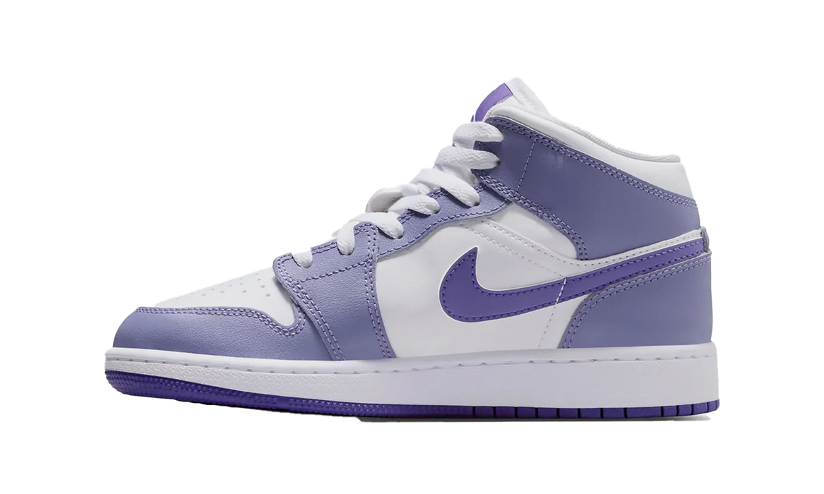 Jordan 1 Mid Dusty Amethyst White Court Purple (GS)