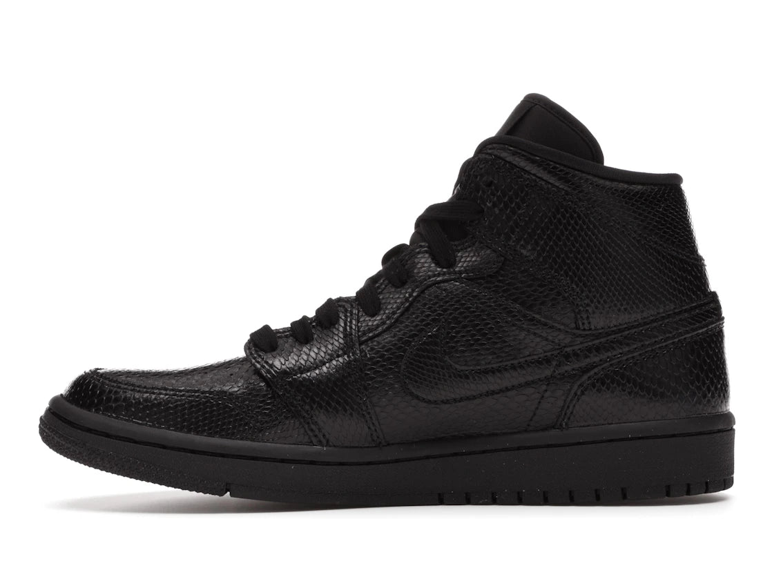 Jordan 1 Mid Black Snakeskin (Women's)