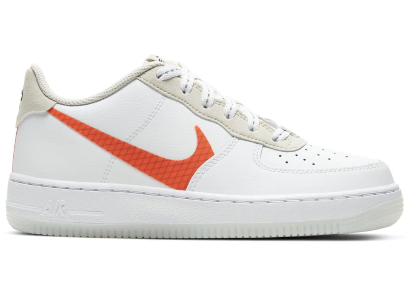Nike Air Force 1 White Total Orange (GS)