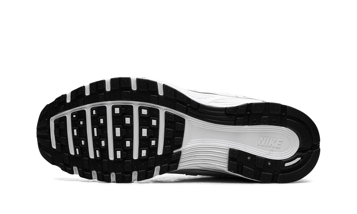 Nike P-6000 White Metallic Silver Black