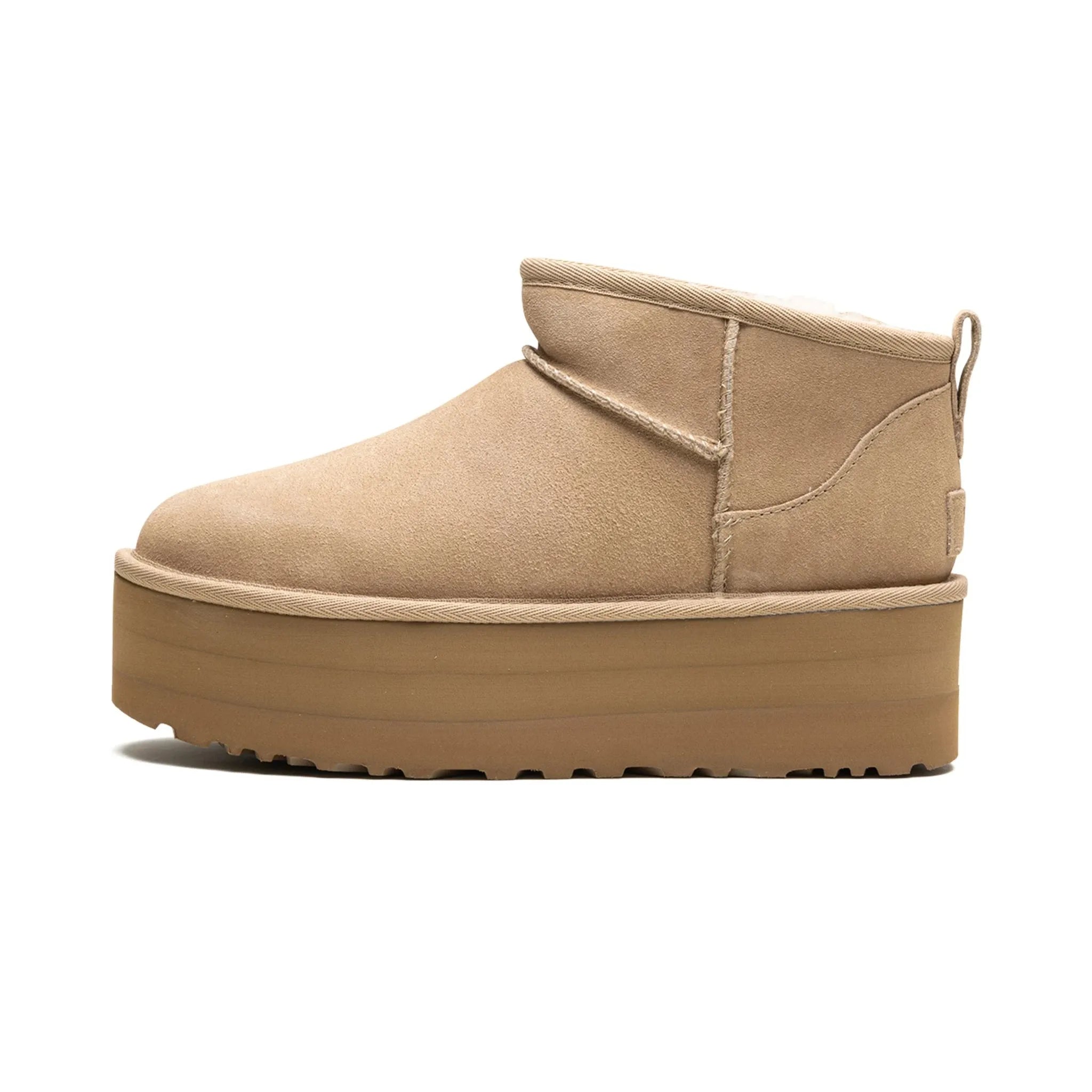 Ghete cu platformă UGG Classic Ultra Mini, nisip (femei)
