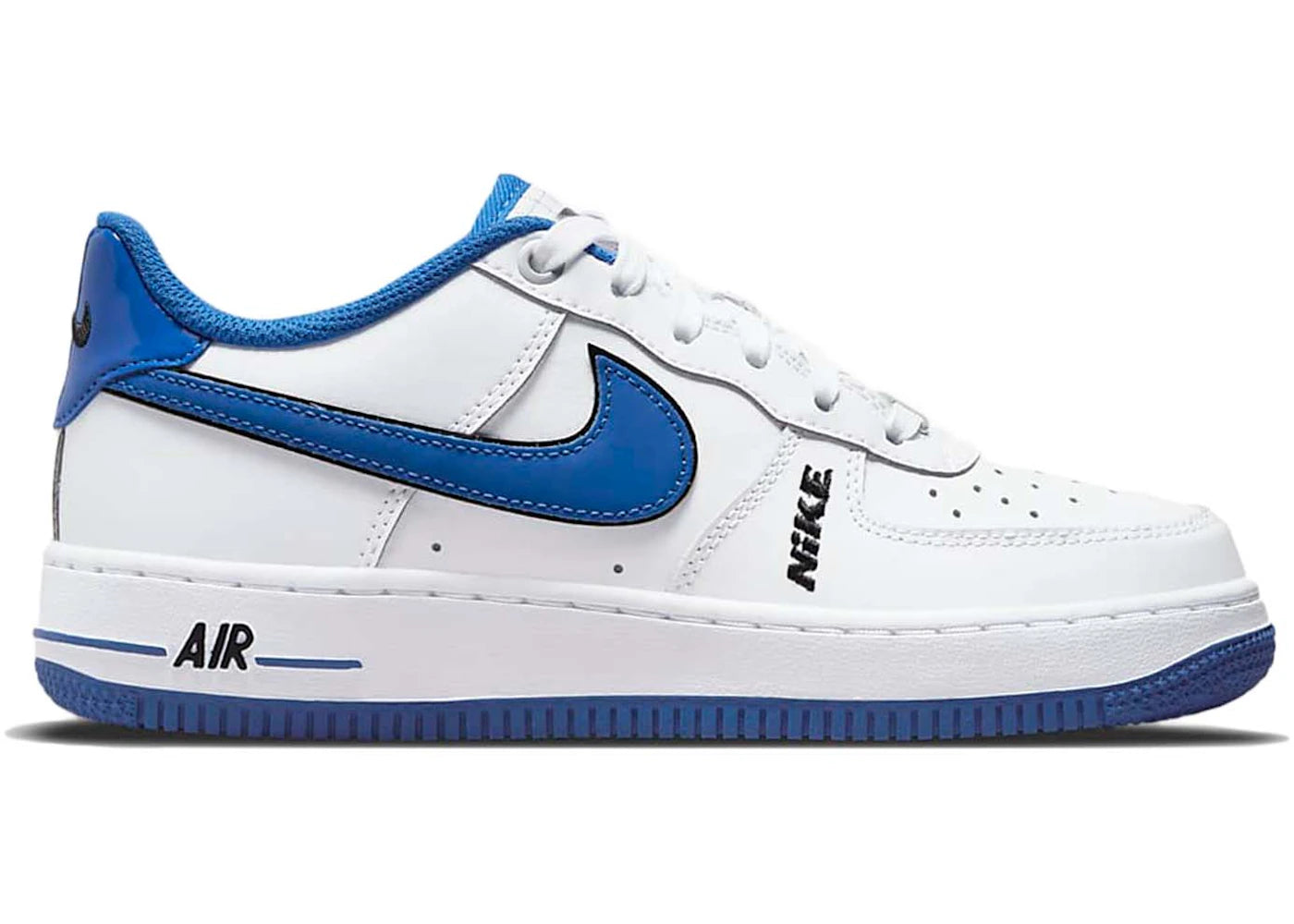 Nike Air Force 1 Low LV8 White Game Royal (GS)
