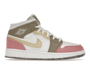 Jordan 1 Mid SE Pastel Vivid Green Grind (GS)
