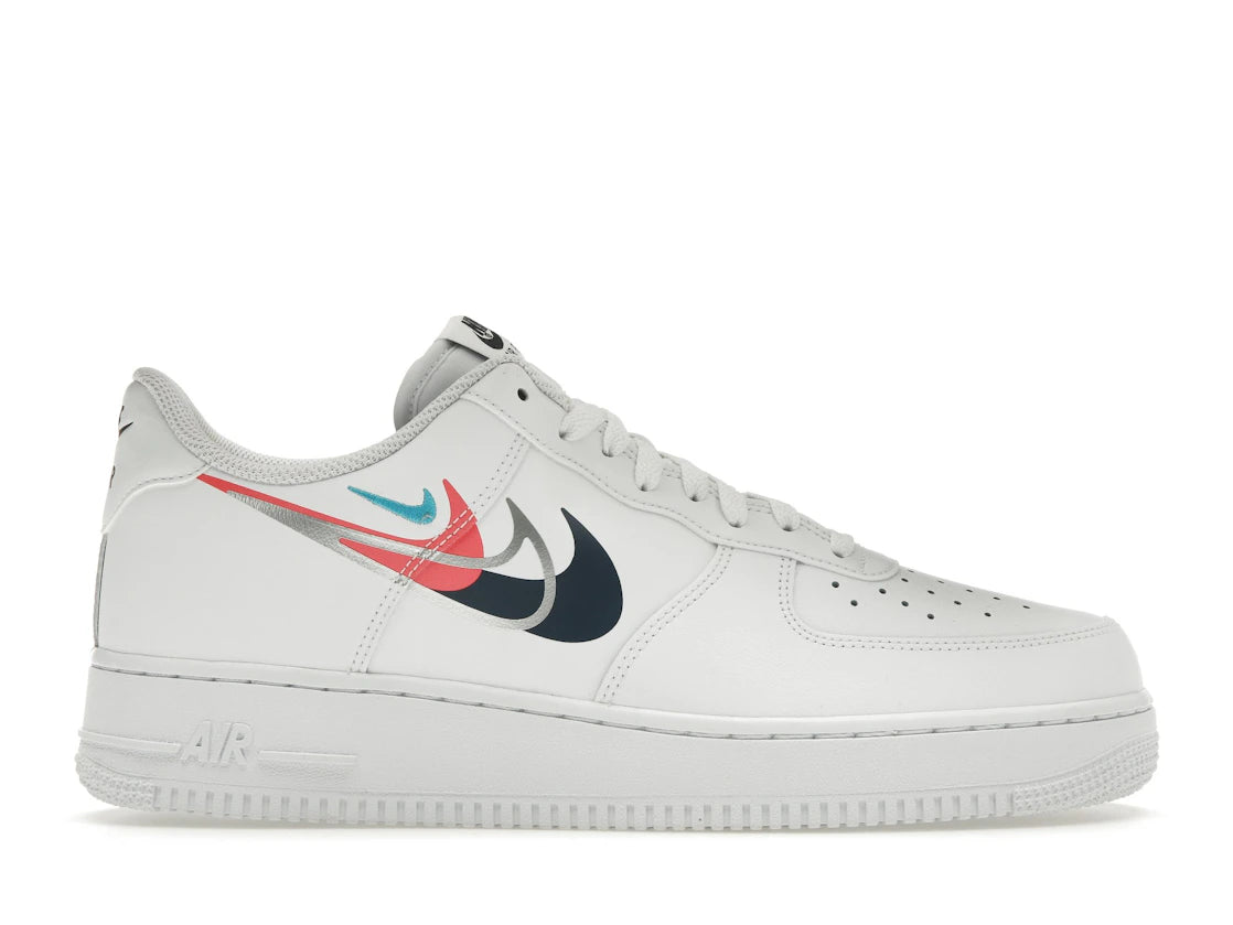 Nike Air Force 1 Low '07 Quadruple Swoosh White Navy Crimson