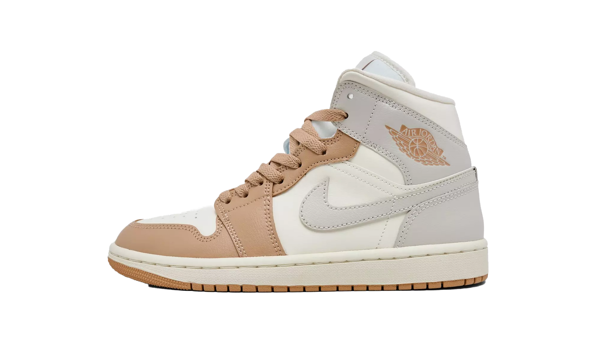 Jordan 1 Mid Tan Toe (Women's)