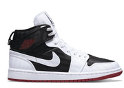 Jordan 1 Mid SE Utility Canvas White Black Gym Red (Women's)