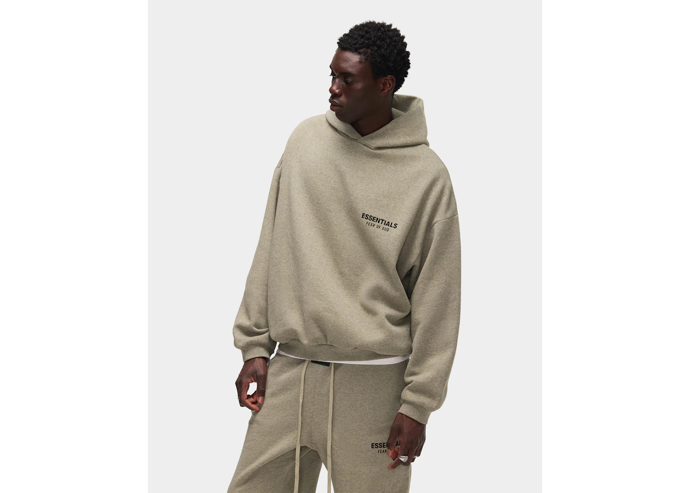 Fear of God Essentials Fleece Hoodie (FW24) Heather Gray