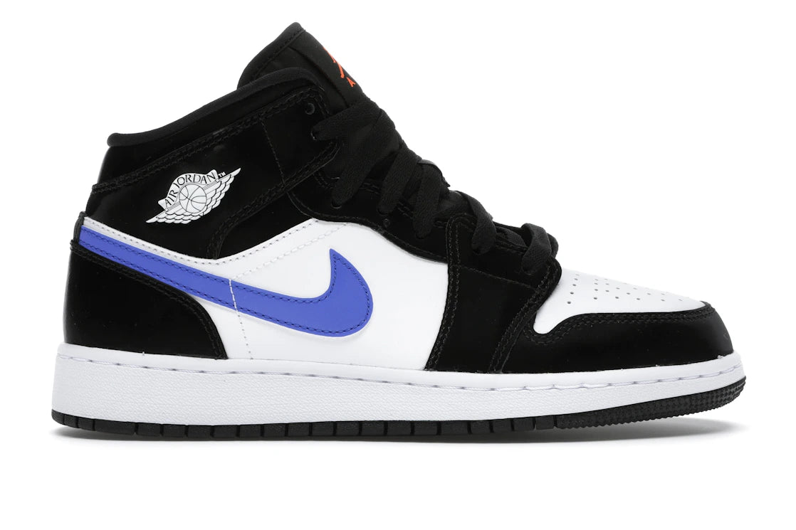 Jordan 1 Mid Black Racer Blue White (GS)