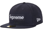Supreme Rings Box Logo New Era 59Fifty Fitted Hat Navy