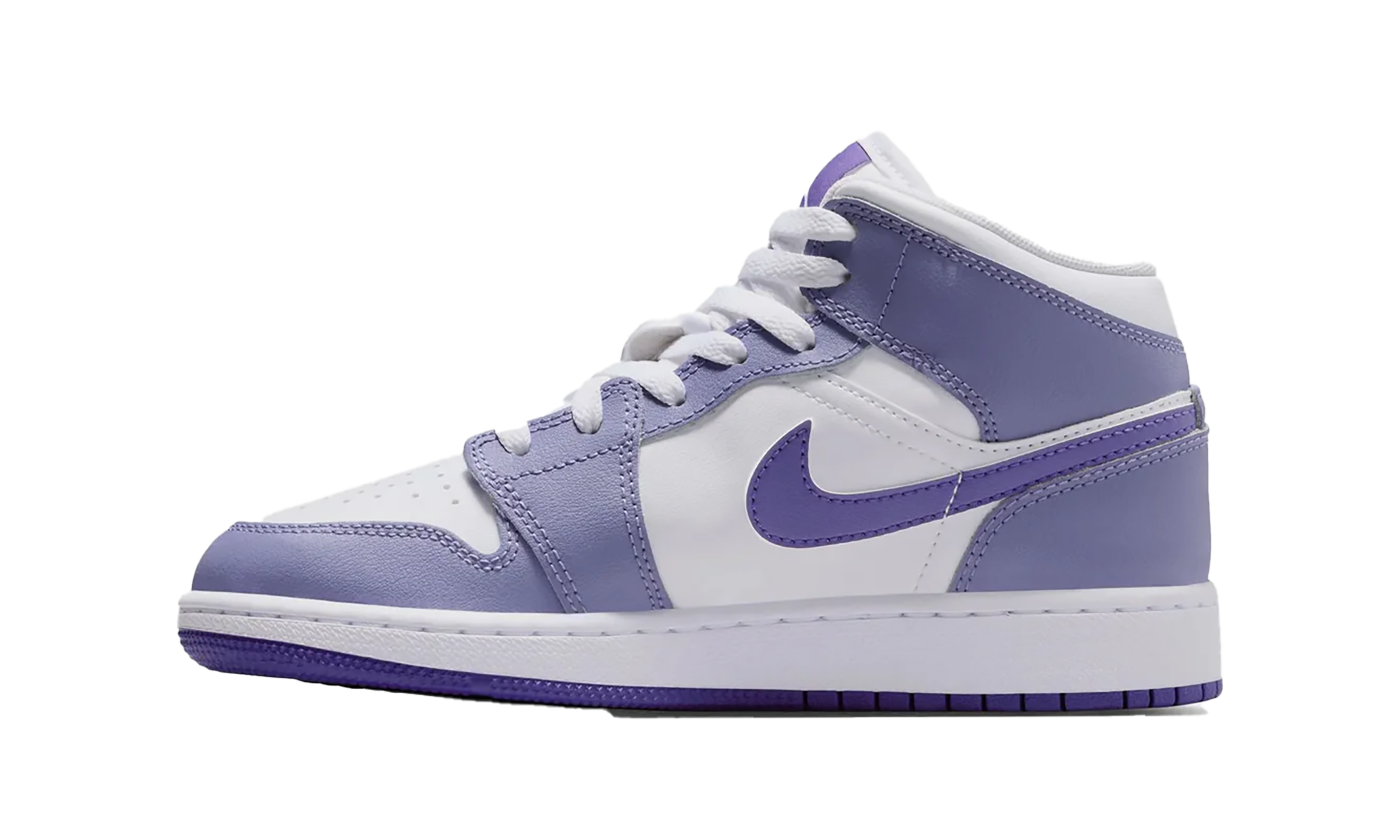 Jordan 1 Mid Dusty Amethyst White Court Purple (GS)