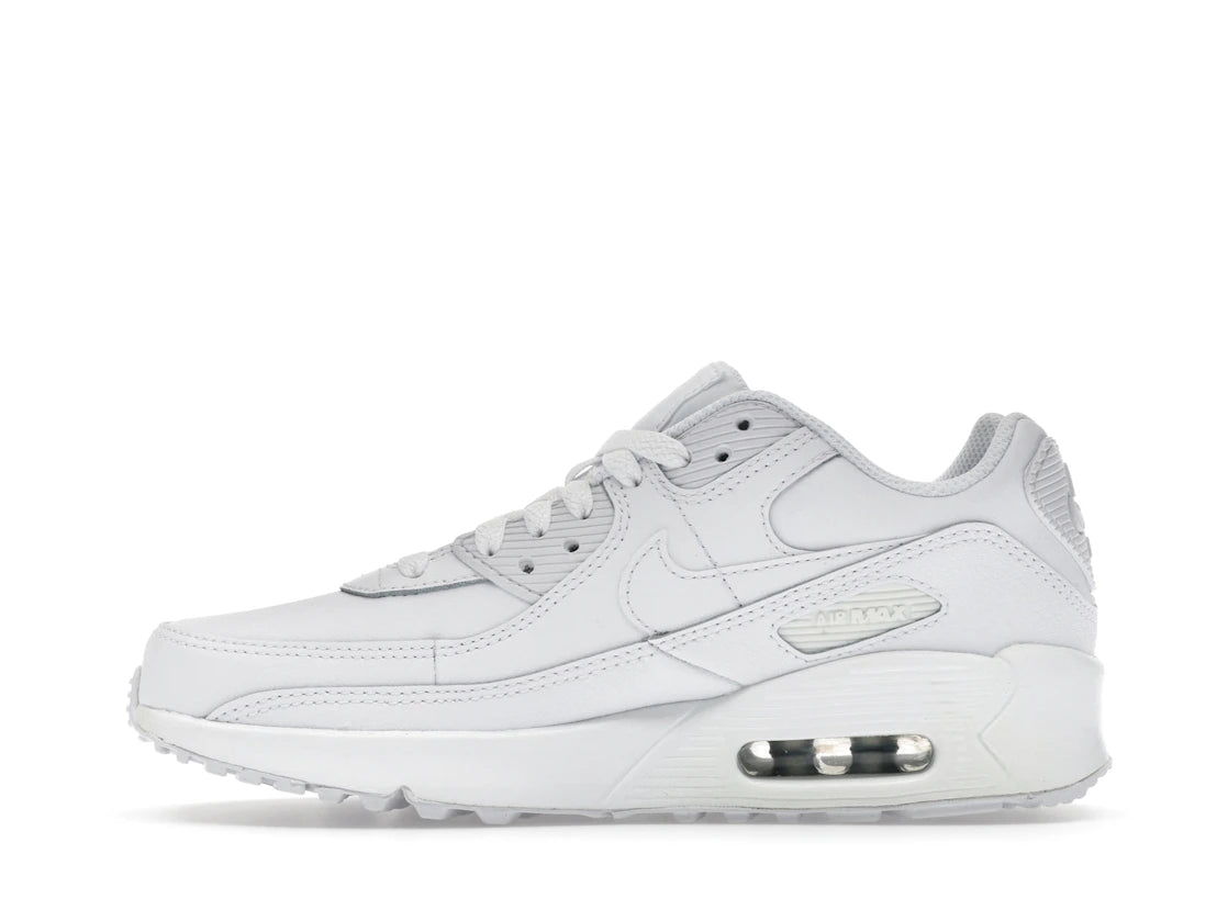 Nike Air Max 90 White Metallic Silver (GS)