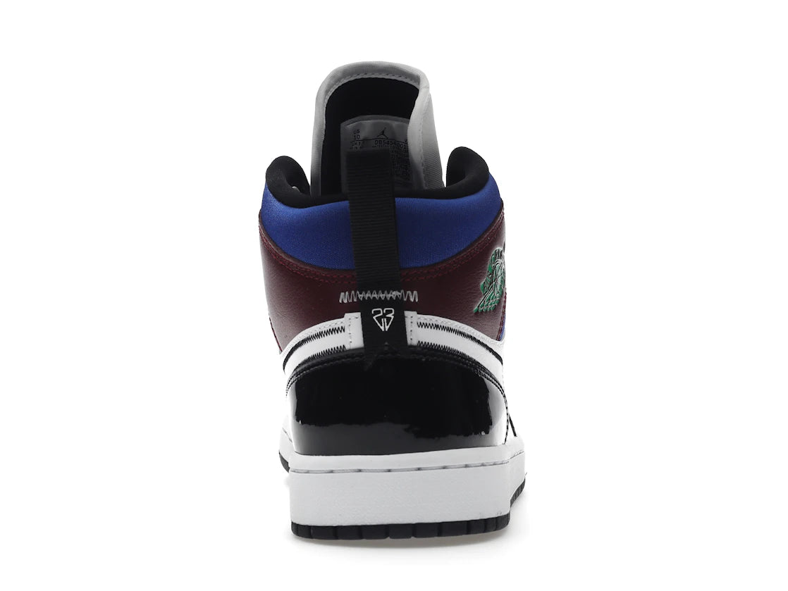 Jordan 1 Mid SE Black White Multi-Color (Women's)