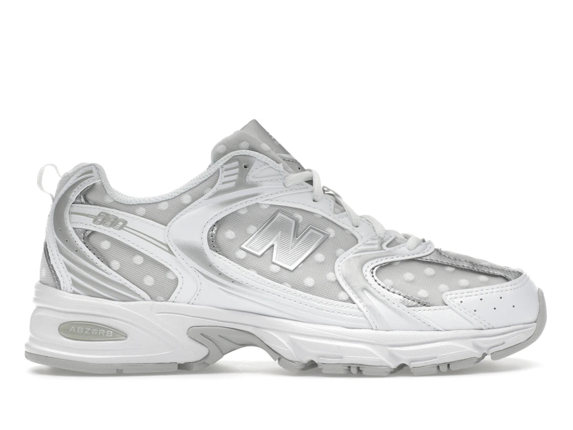 New Balance 530 Silver Metallic Polka Dots