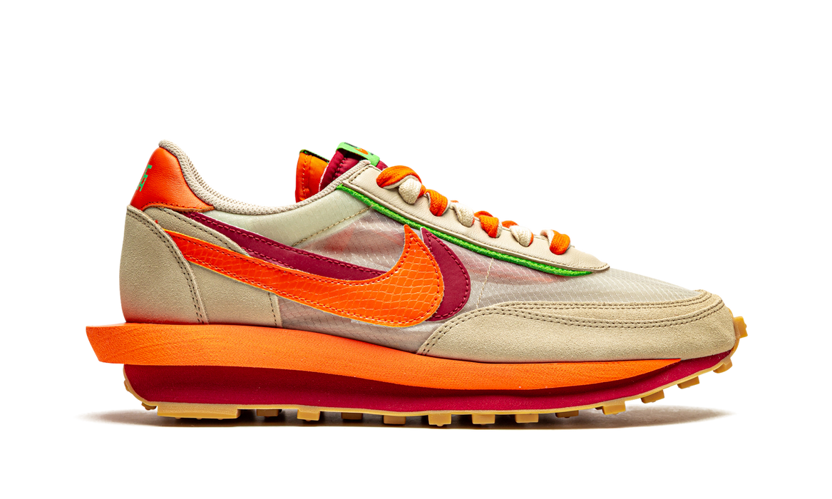 Nike LD Waffle sacai CLOT Kiss of Death Net Orange Blaze