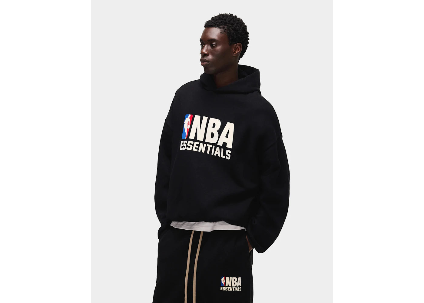 Fear of God Essentials x NBA Hoodie Black