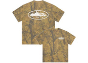 Corteiz Island Puff Print Tee Forest Camo