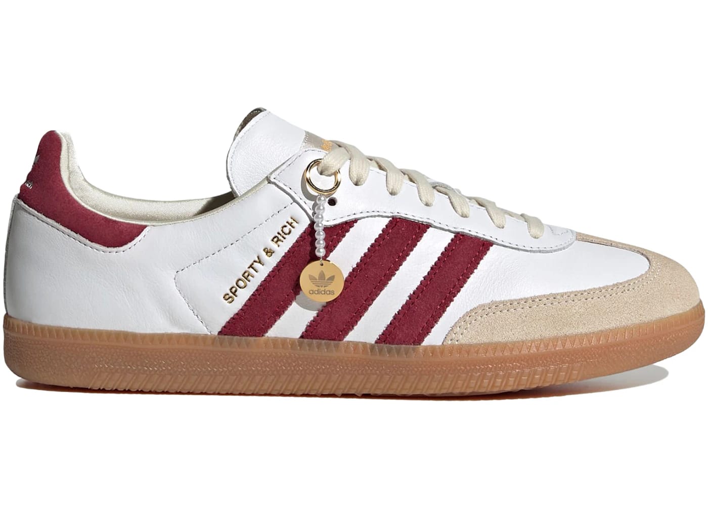adidas Samba Sporty & Rich White Collegiate Burgundy
