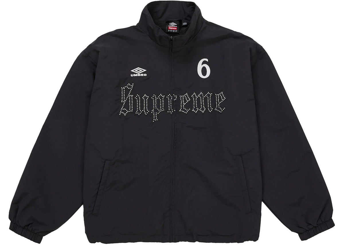 Supreme Umbro Rhinestone Track Jacket Black