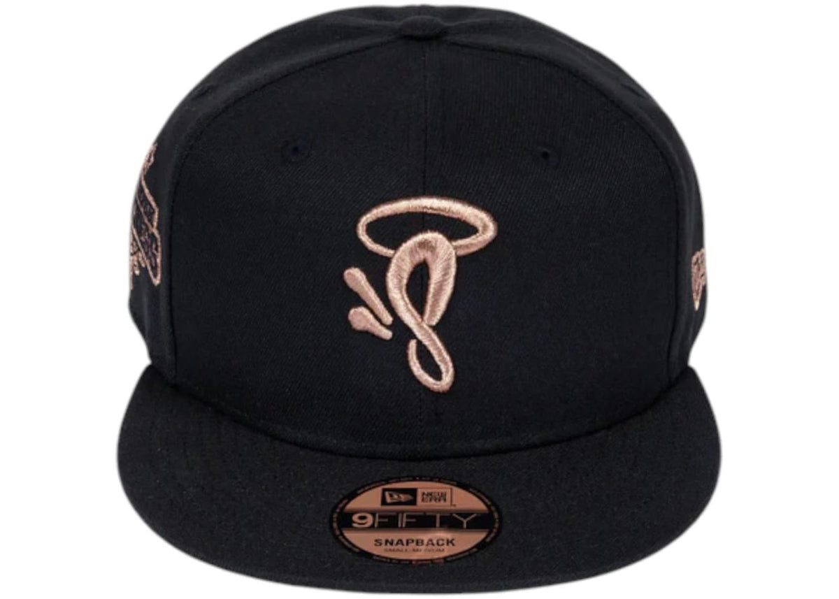 Syna x New Era 9Fifty Snapback Cap Black/Rose Gold