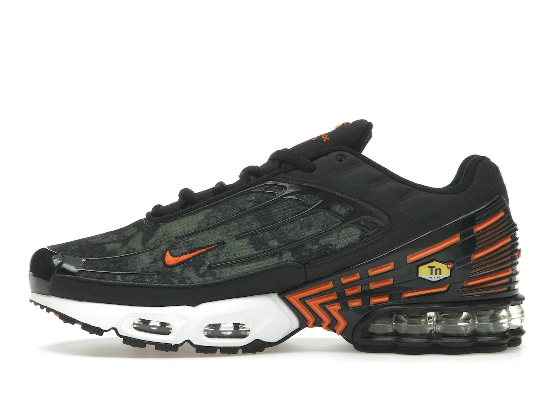 Nike Air Max Plus 3 Camo Medium Olive Safety Orange
