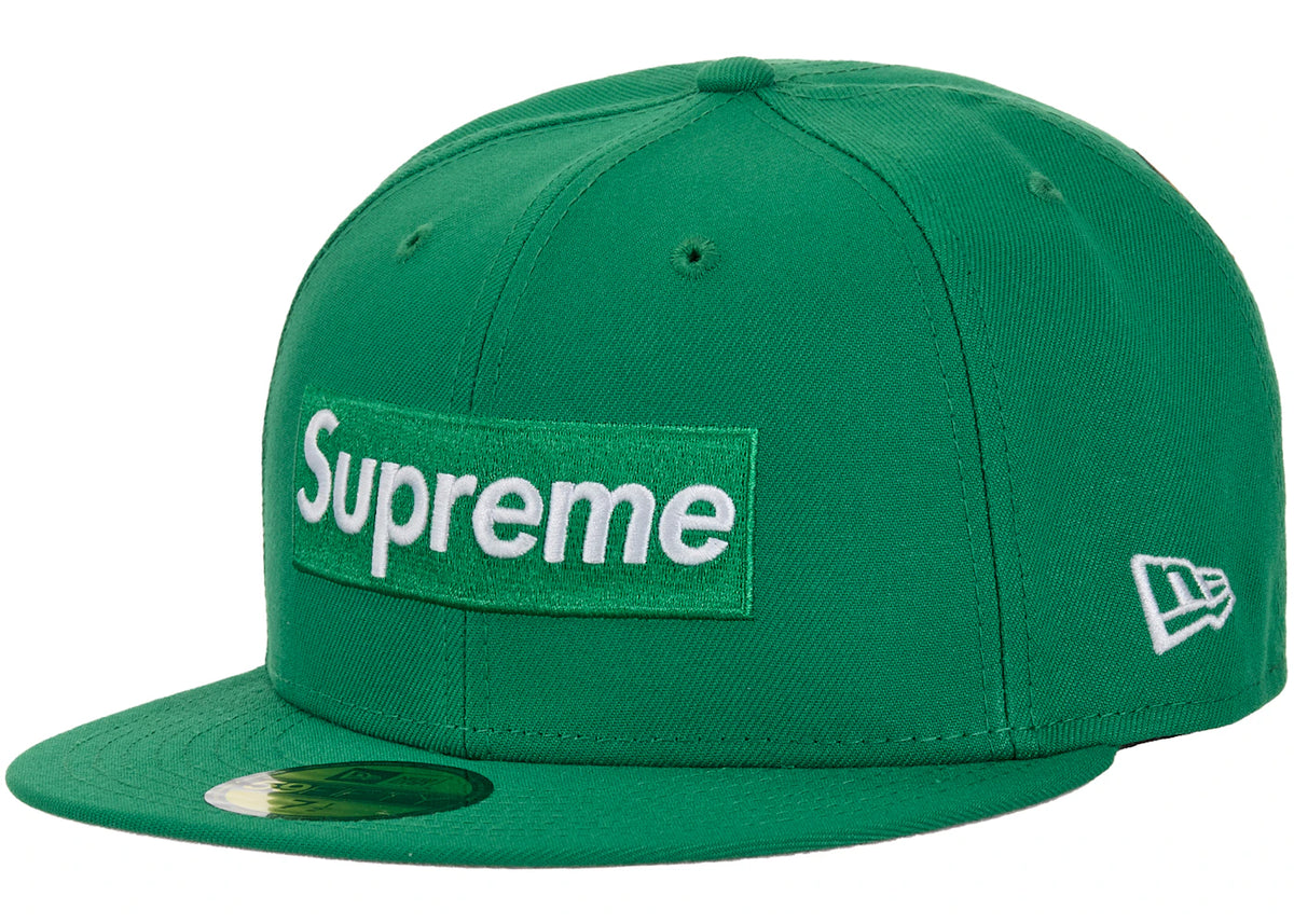Supreme Rings Box Logo New Era 59Fifty Fitted Hat Green