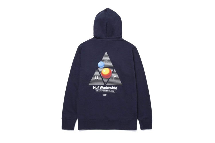 HUF Video Format Triple Triangle Hoodie Navy