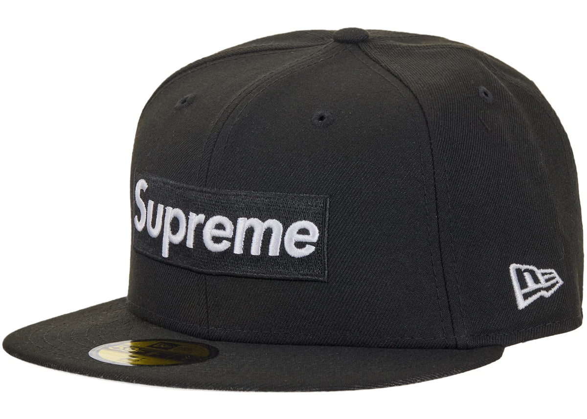 Supreme Rings Box Logo New Era 59Fifty Fitted Hat Black