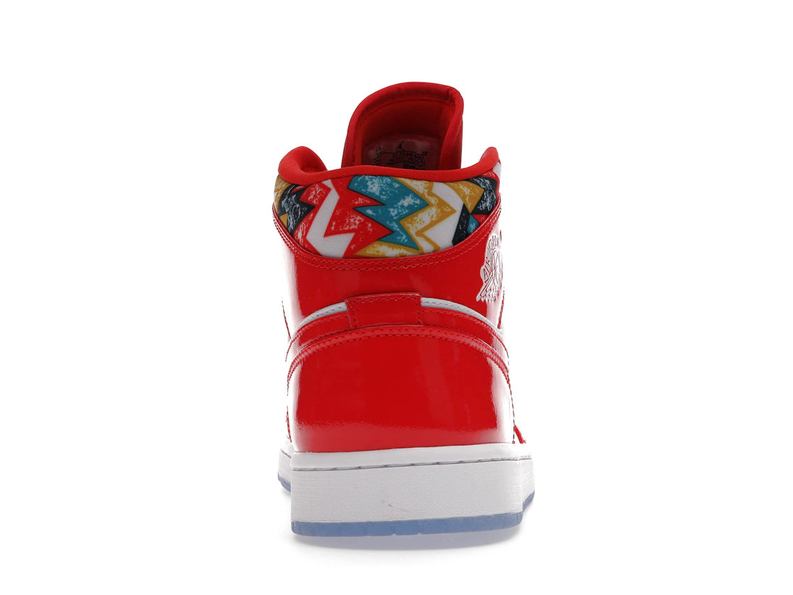 Jordan 1 Mid Barcelona Sweater Red Patent