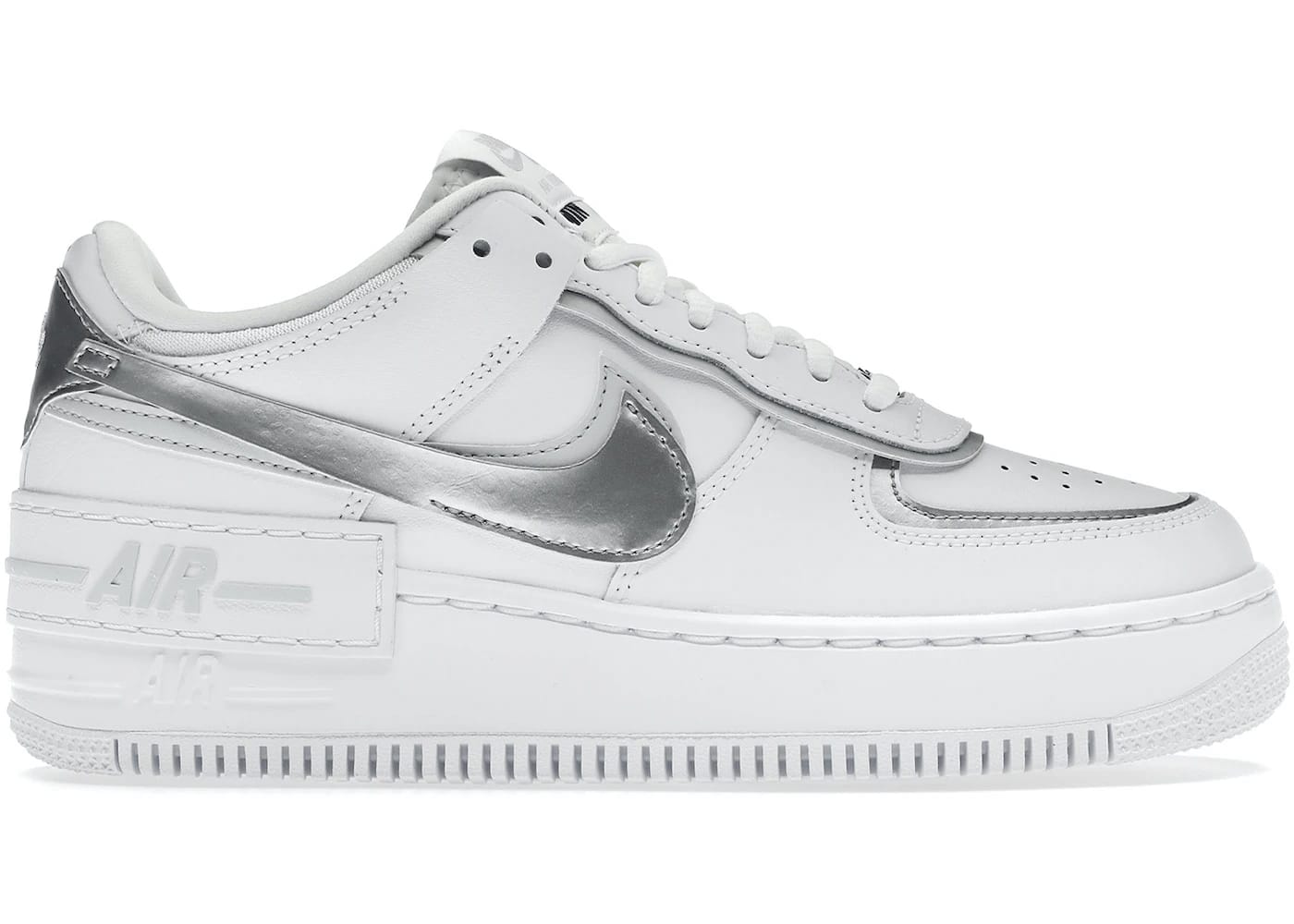 Nike Air Force 1 Low Shadow White Pure Platinum Metallic Silver (Women's)