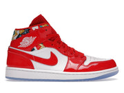 Jordan 1 Mid Barcelona Sweater Red Patent