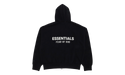 Fear of God Essentials Classic Hood Zip Up Sweatshirt Black