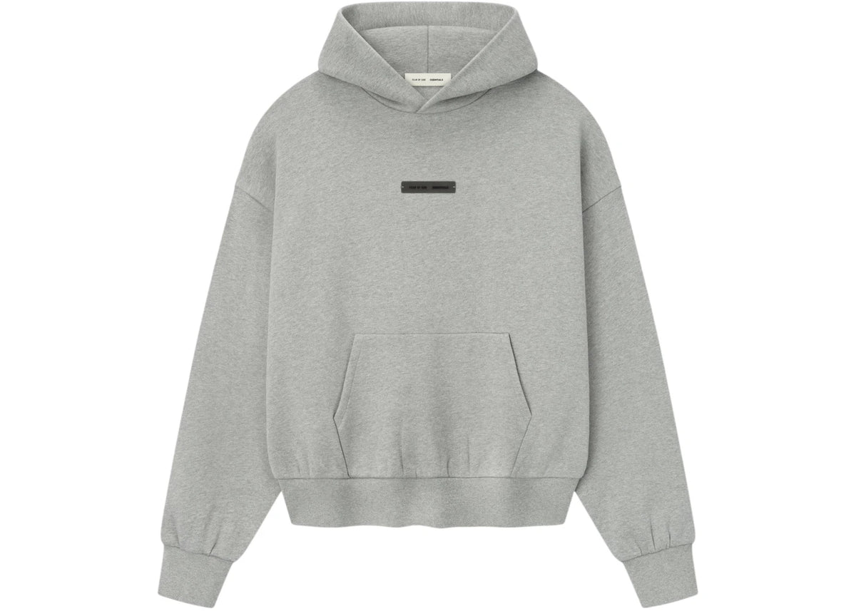 Fear of God Essentials Classic Fleece Hoodie Concrete Heather