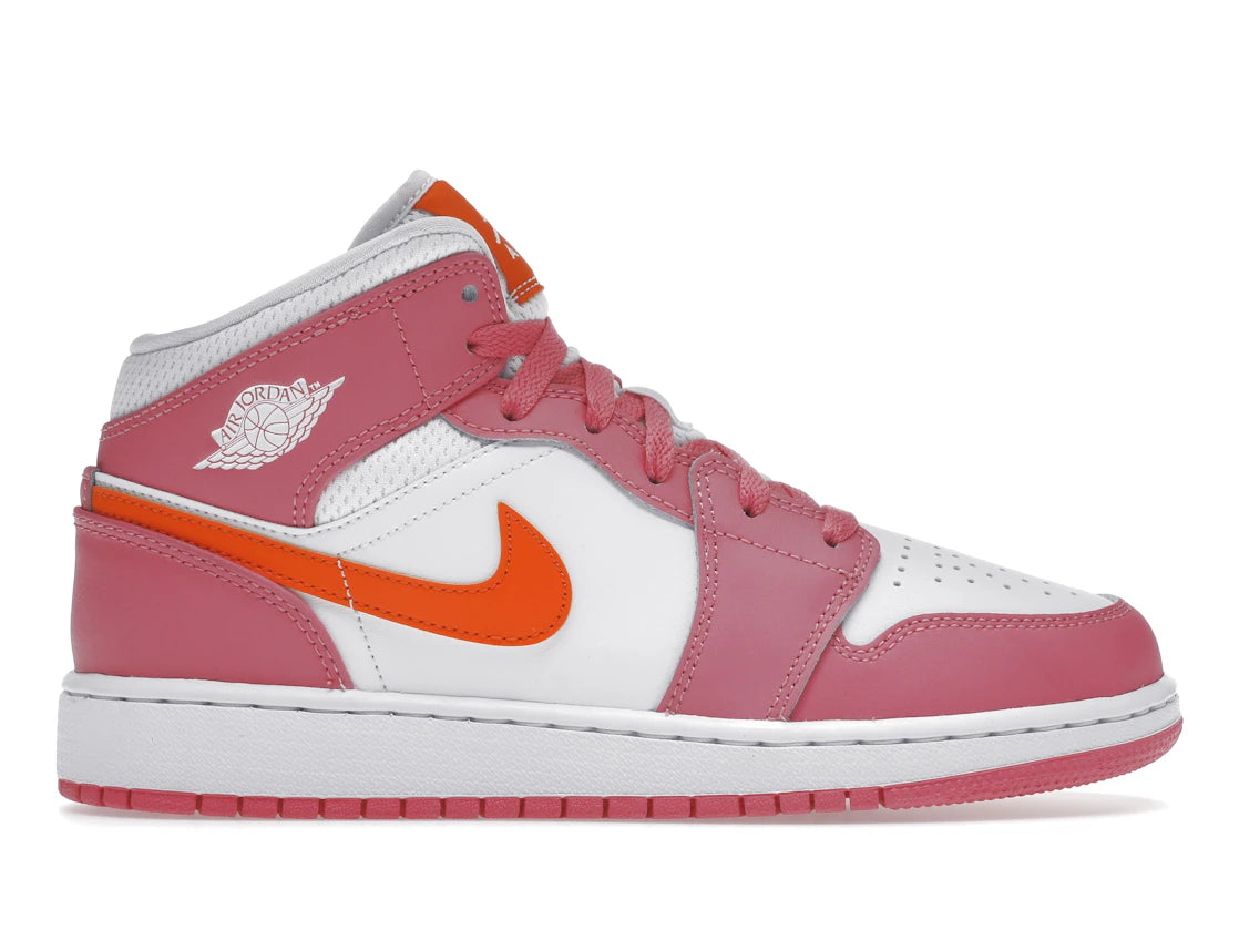 Jordan 1 Mid Pinksicle Safety Orange (GS)