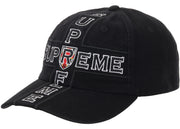 Supreme Cross 6-Panel Cap Black