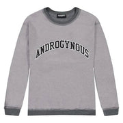 Pleasures Androgynous Applique Crewneck Grey