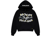 Broken Planet Moon Phases Hoodie Midnight Black