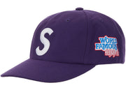 Supreme World Famous S Logo 6-Panel Hat Purple