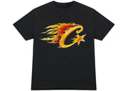 Corteiz Flame C Starz T-shirt Black