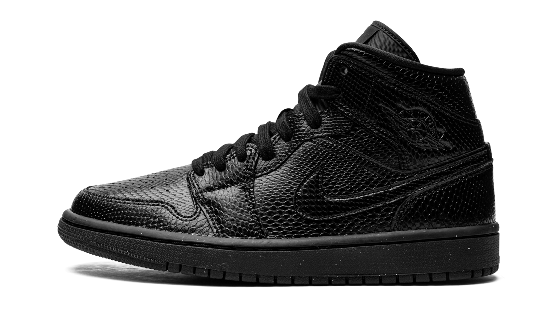 Jordan 1 Mid Black Snakeskin (Women's)