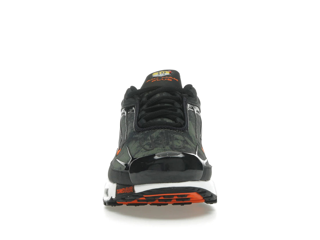 Nike Air Max Plus 3 Camo Medium Olive Safety Orange