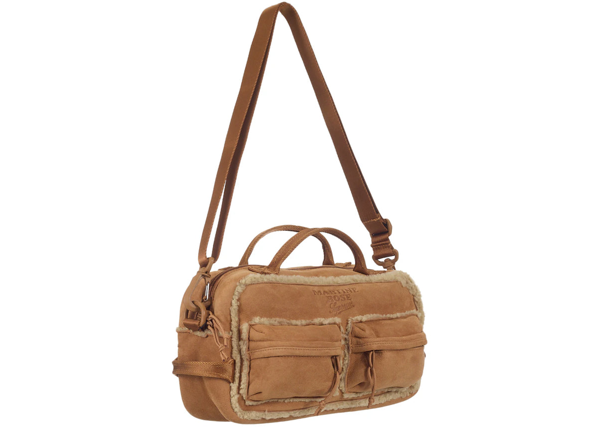 Supreme Martine Rose Shearling Mini Duffle Bag Brown