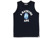 BAPE ABC Camo College Tank Top Grey Pink