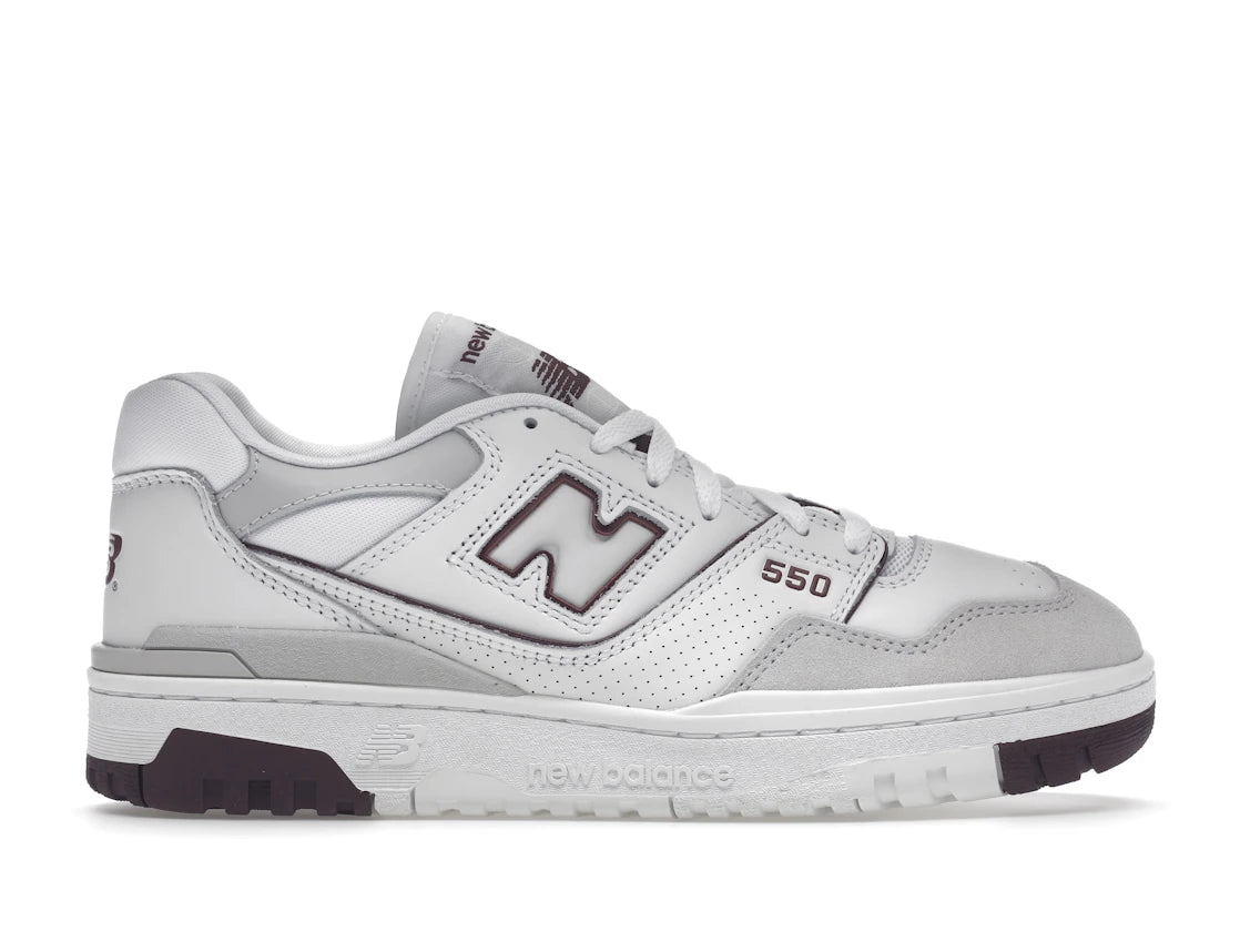 New Balance 550 Summer Fog Burgundy