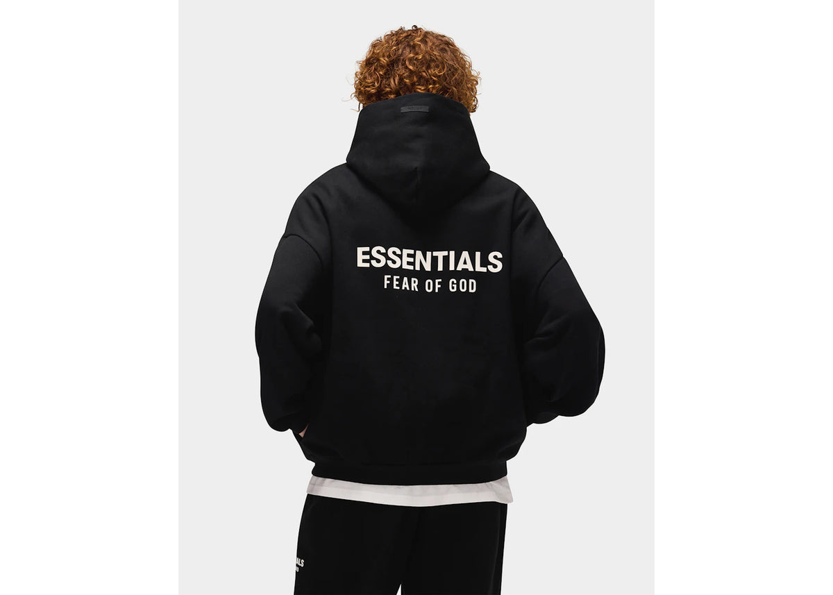 Fear of God Essentials Fleece Hoodie (FW24) Black