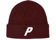 Palace P Beanie Burgundy