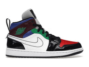 Jordan 1 Mid SE Black White Multi-Color (Women's)
