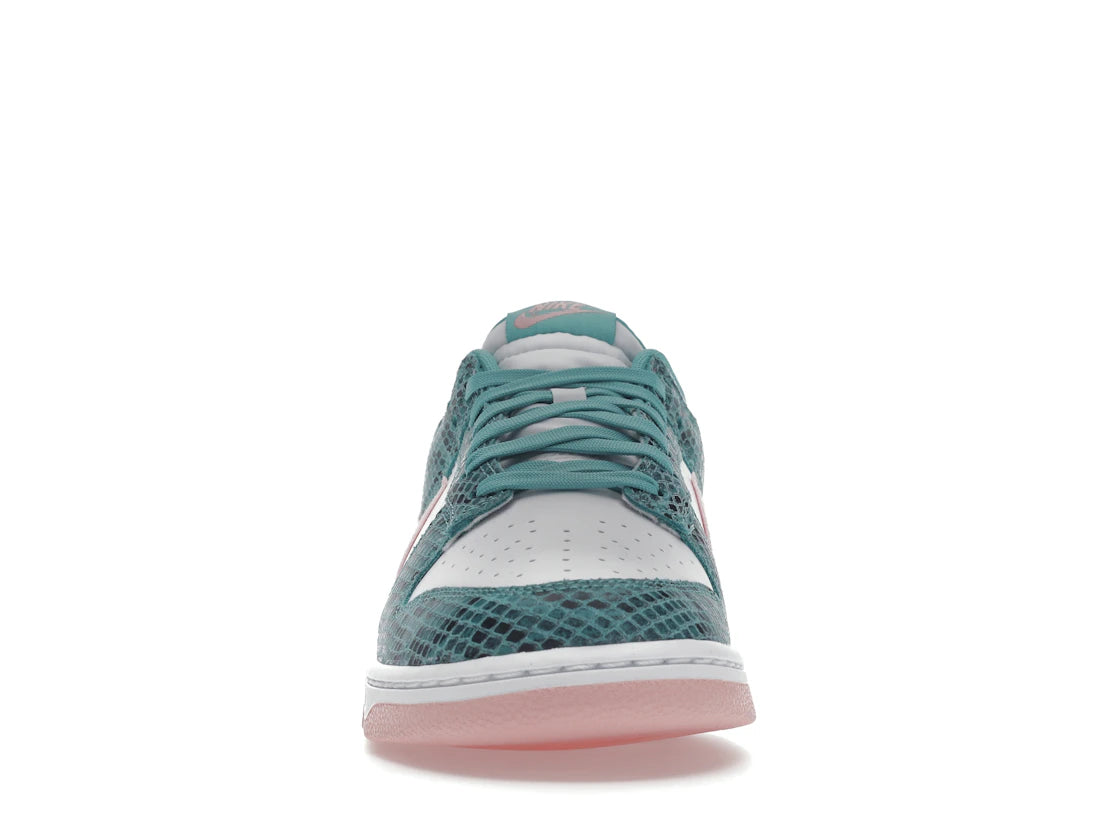 Nike Dunk Low Snakeskin Washed Teal Bleached Coral